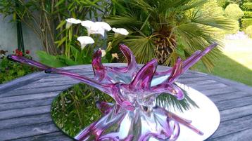 Glazen schaal Murano glas sierkunst tafelstuk b 60cm beschikbaar voor biedingen