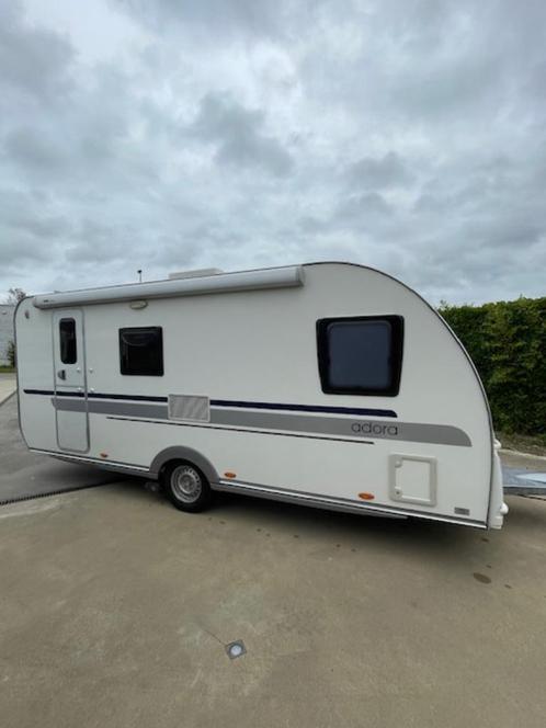 Adria 513 TK familie caravan met stapelbed, Caravanes & Camping, Caravanes, Entreprise, jusqu'à 6, 1250 - 1500 kg, Banquette en rond