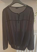 Zwarte feestelijke blouse, maat 40, Kleding | Dames, Ophalen, Zo goed als nieuw, Maat 38/40 (M)