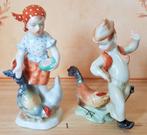 Lot de 2 figurines en porcelaine de Herend, Antiquités & Art, Antiquités | Porcelaine, Enlèvement ou Envoi
