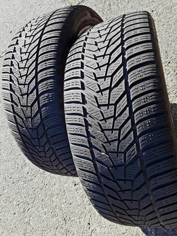 2 pneus hiver 225/45-18 Hankook Winter i-cept evo3 disponible aux enchères