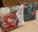 Mooie sierkussens 2 stuks nieuw met palletjes afgewerkt, Maison & Meubles, Accessoires pour la Maison | Coussins, Enlèvement, Comme neuf