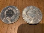 Frankrijk 50 francs, 1975 Hercules group 2munten samen 75€, Postzegels en Munten, Munten | Europa | Euromunten, Zilver, Frankrijk