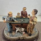 Vintage beeldje: Biljart café sculptuur Italiê, Ophalen of Verzenden