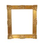 Grote Vintage Gouden Lijst Barok Stijl Klassiek 79x69cm, Gebruikt, Ophalen of Verzenden, Nvt, 75 cm of meer