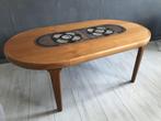 Table Basse Vintage Scandinave Jr. 60, 100 à 150 cm, Ovale, Autres essences de bois, 50 à 100 cm