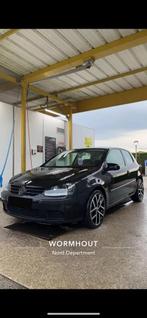 Volkswagen Golf 5, Auto's, Voorwielaandrijving, Zwart, Onderhoudsboekje, Te koop