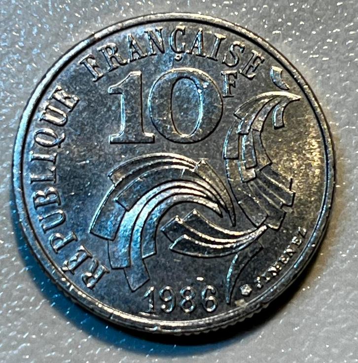 10 francds français 1986 Jimenez, Postzegels en Munten, Munten | Europa | Niet-Euromunten, Losse munt, Frankrijk, Ophalen of Verzenden