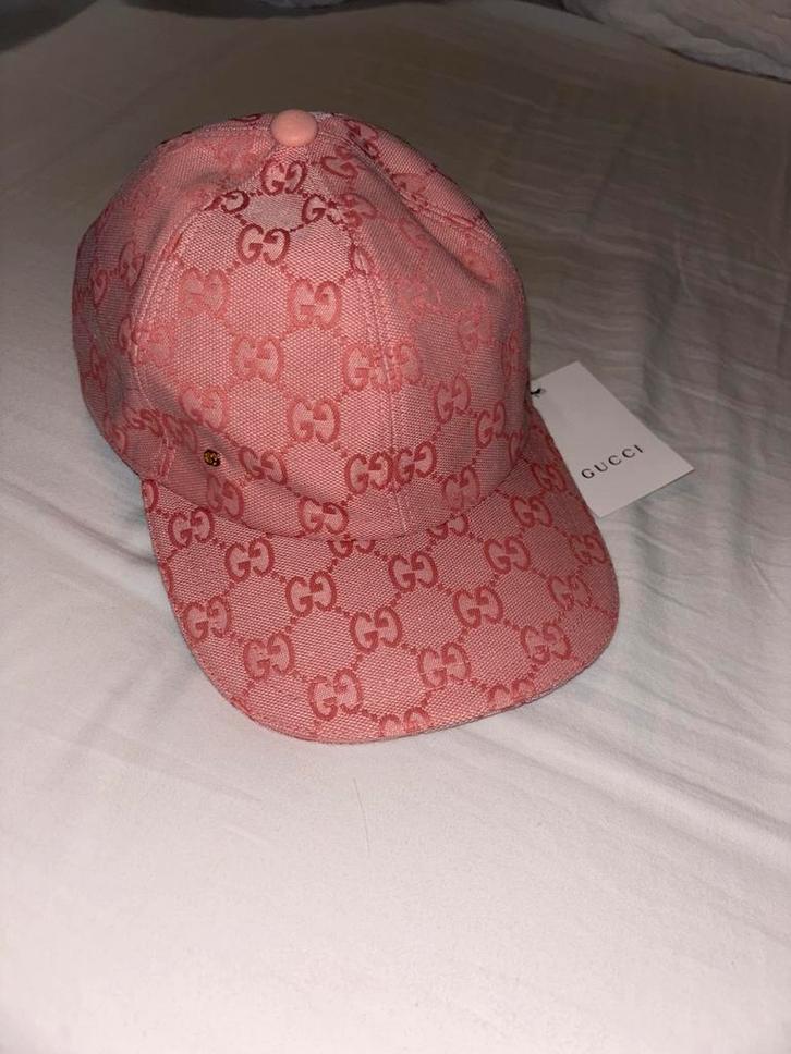 Roze Gucci Pet, Kleding | Heren, Hoeden en Petten, Nieuw, Pet, One size fits all, Ophalen of Verzenden