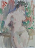 ALBERT DE DEKEN / NAAKTE VROUW / ORIGINEEL WERK / 94x73cm, Ophalen