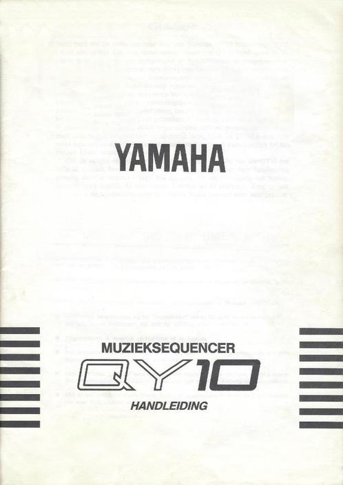De NEDERLANDSE HANDLEIDING (PDF) van de YAMAHA QY10, Boeken, Overige Boeken, Gelezen, Verzenden