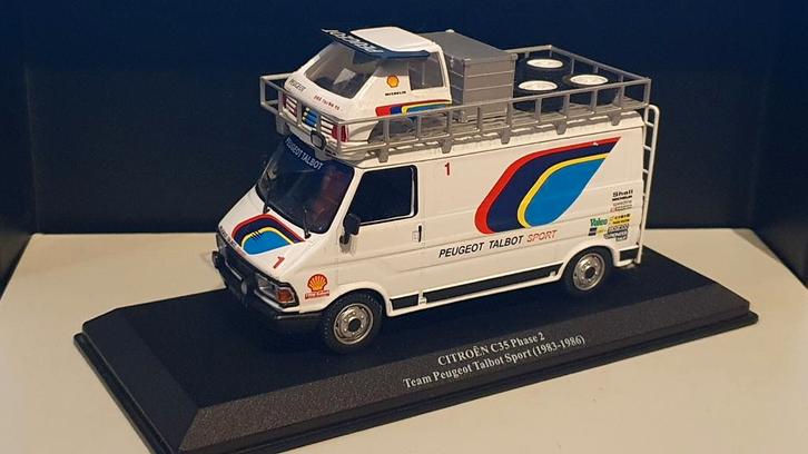 1/43 Citroën C35 Phase 2 team Peugeot Talbot Sport, Hobby en Vrije tijd, Modelauto's | 1:24, Ophalen of Verzenden