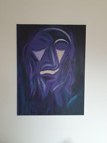 Moderne schilderij "Variation Cosmique" beschikbaar voor biedingen