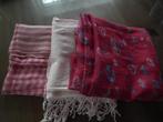 Set van 3 roze sjaals, Kleding | Dames, DIVERS, Sjaal, Zo goed als nieuw, Maat 46/48 (XL) of groter