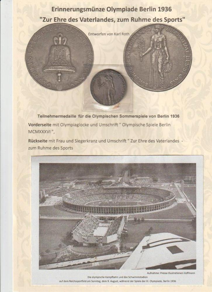 1936 Zur Ehre des Vaterlandes,, Collections, Objets militaires | Seconde Guerre mondiale, Autres, Envoi