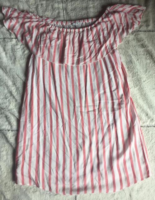 Zomerkleedje met rode strepen van Only, Kleding | Dames, Jurken, Zo goed als nieuw, Maat 38/40 (M), Rood, Boven de knie, Verzenden