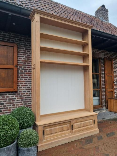 Eiken boekenkast (art.:130/25)GRATIS LEVERING, Huis en Inrichting, Kasten | Boekenkasten, Zo goed als nieuw, 150 tot 200 cm, 200 cm of meer