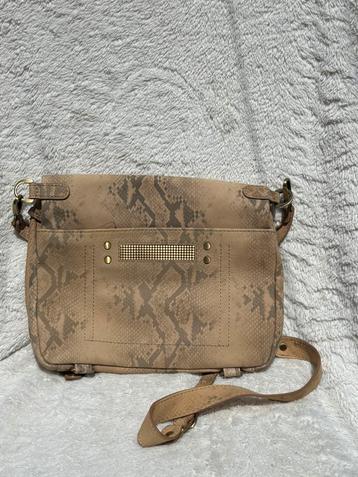 Sac a bandoulière en cuir Clio Goldbrenner, Enlèvement, Utilisé, Beige, Sac à bandoulière