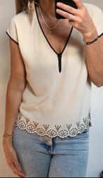 Ivoorkleurige zijden blouse Zadig & Voltaire S / M, Comme neuf, Taille 36 (S), Autres couleurs, Envoi