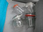 6 steriliseerbokalen-meeste zijn ikea, Verzamelen, Glas en Drinkglazen, Ophalen of Verzenden, Gebruikt