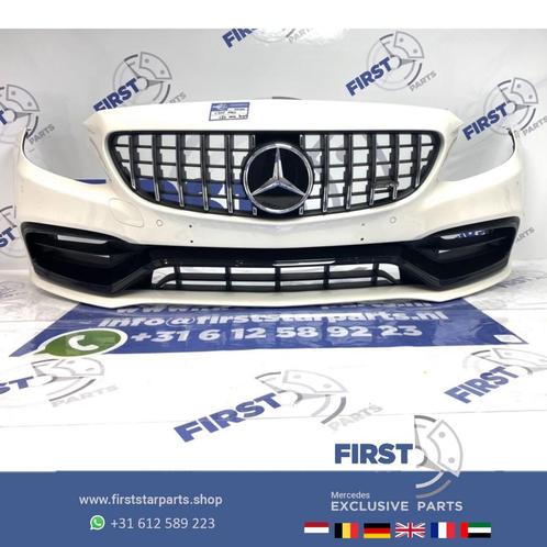 A205 C205 C63S FACELIFT AMG VOORBUMPER WIT COMPLEET + GT GRI, Auto-onderdelen, Carrosserie, Bumper, Mercedes-Benz, Voor, Nieuw