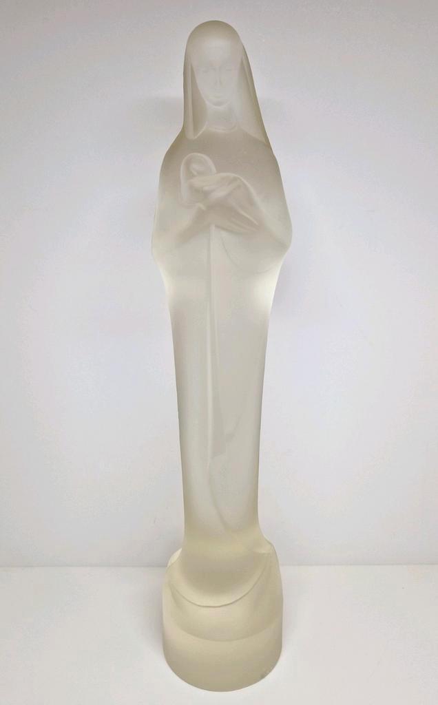 S.A. Uiterwaal glasfabriek Leerdam Madonna groot model 1929., Antiek en Kunst, Antiek | Glaswerk en Kristal, Ophalen of Verzenden