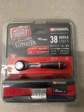 Facom R2NANOPB Compacte 1/4" doppen set 6-kant dop set, Envoi, Neuf