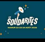 1 Pass 3 jours solidarités Namur, Tickets en Kaartjes, Evenementen en Festivals, Eén persoon