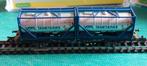 NLK 0804 TRIX CONTAINER WAGON VOTG 1/160, Hobby en Vrije tijd, Modeltreinen | N-Spoor, Ophalen of Verzenden, Gelijkstroom, Wagon