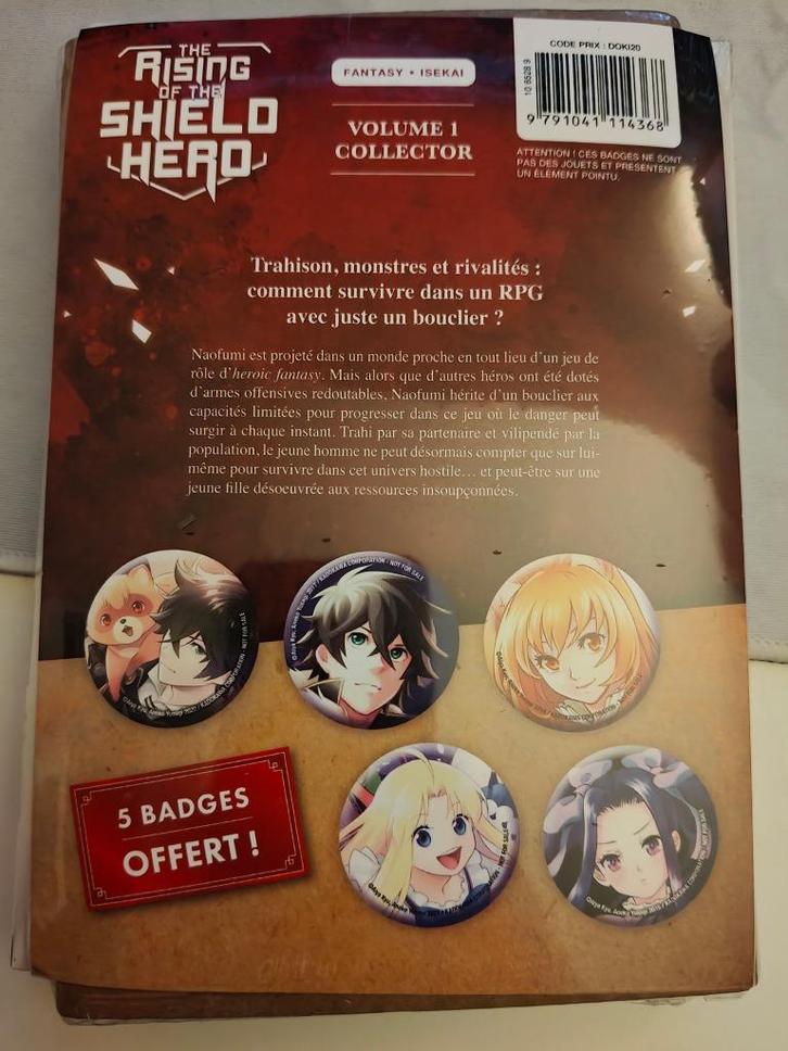 manga The Rising of the Shield Hero tome 1 collector neuf, Boeken, Strips | Comics, Nieuw, Eén comic, Japan (Manga), Ophalen of Verzenden