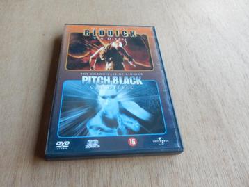 nr.1517-  Dvd's: pitch black en riddick - actie, À partir de 16 ans, Enlèvement ou Envoi, Comme neuf, Science-Fiction