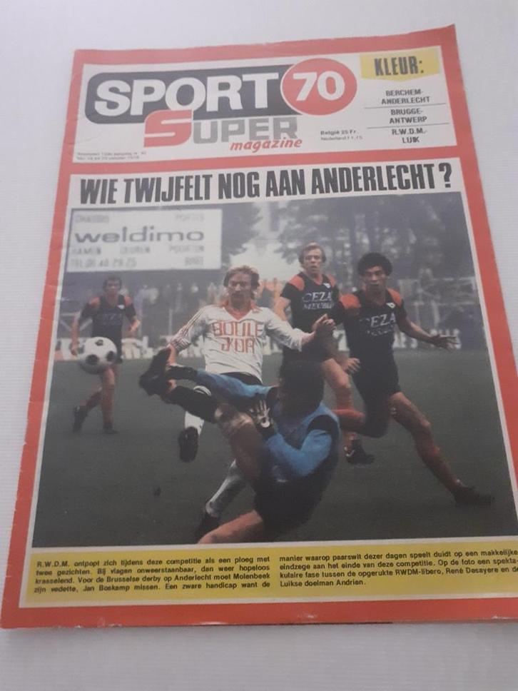 Weekblad Sport 70 – n 42 –18/10-24/10/1978-RWDM-Club Brugge, Boeken, Sportboeken, Gelezen, Ophalen of Verzenden
