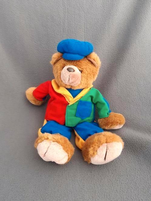 Leuke knuffel - kleurrijke beer - 42cm, Kinderen en Baby's, Speelgoed | Knuffels en Pluche, Gebruikt, Beer, Ophalen of Verzenden