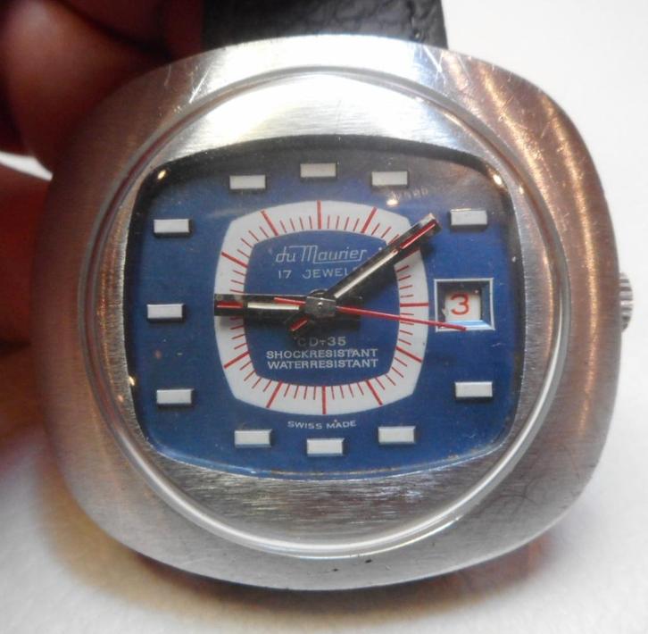 33) Du Maurier mécanique vintage, Bijoux, Sacs & Beauté, Pierres précieuses, Utilisé, Enlèvement ou Envoi