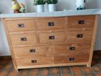 Massieve teakhouten ladenkast, Huis en Inrichting, Kasten | Ladekasten, Ophalen, 100 tot 150 cm, 5 laden of meer, Teakhout