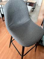 2 grijze stoffen barstoelen, Ophalen, Zo goed als nieuw