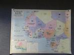 geplastificeerde kaart van zwart Afrika,politiek en economie, Boeken, Atlassen en Landkaarten, Gelezen, Wereld, Landkaart, Verzenden