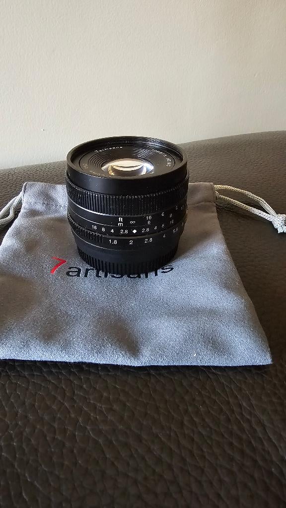 7 artisans 50mm F 1.8, Audio, Tv en Foto, Ophalen, Zo goed als nieuw, Standaardlens