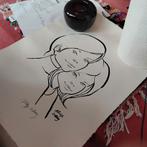 Handgesigneerde print | Creuz seat | BD Belge, Antiek en Kunst, Ophalen of Verzenden