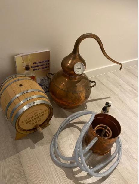 Distillatie set, Ophalen, Zo goed als nieuw