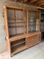 Teak buffetkast, Ophalen, 200 cm of meer, Glas, 200 cm of meer