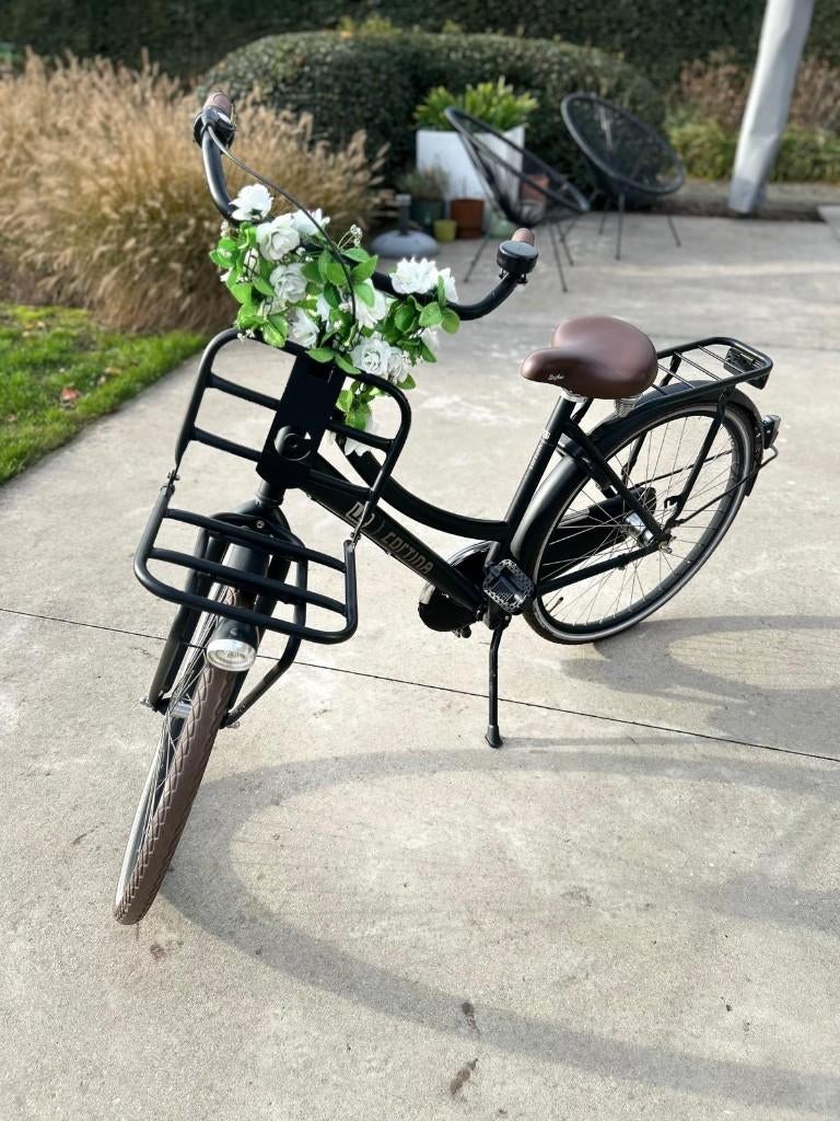 cortina u4 jet black transportfiets 24 inch, Vitesses, 24 pouces, Comme neuf, Enlèvement
