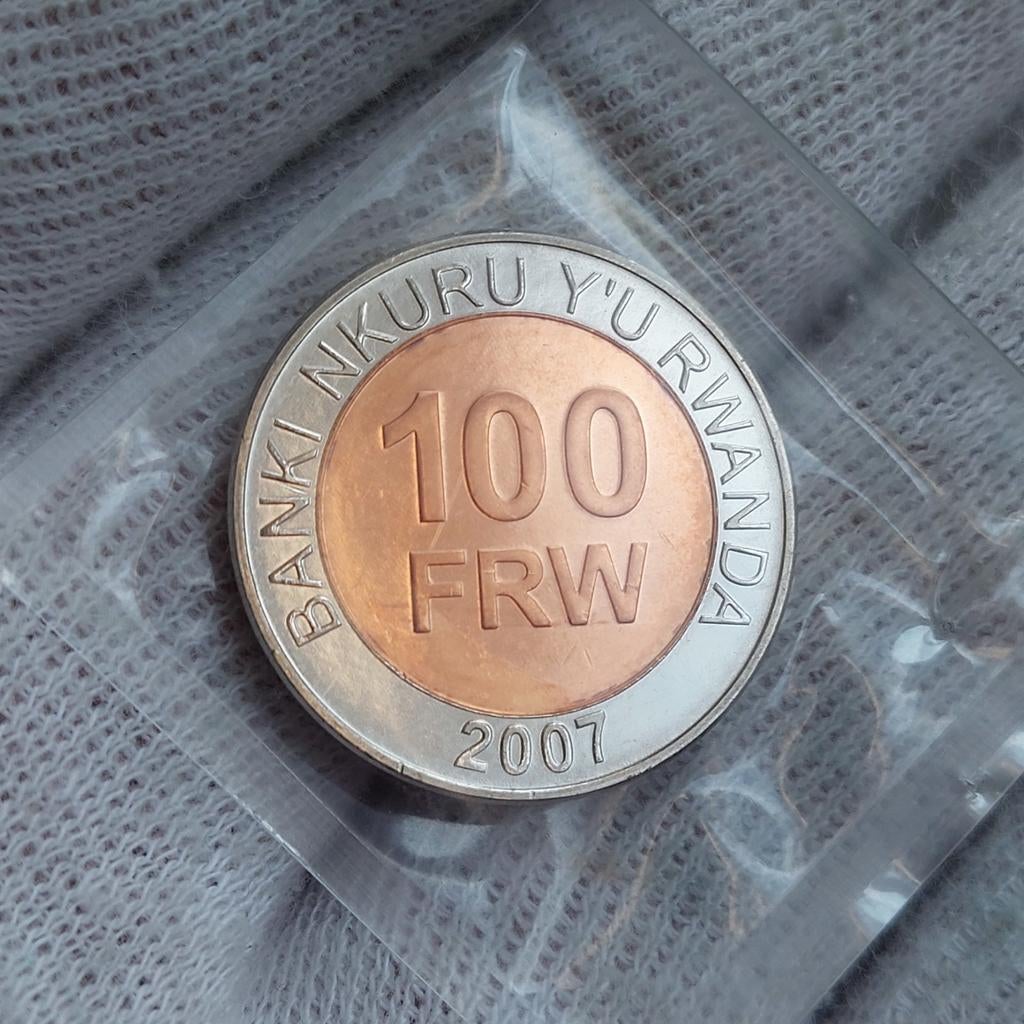 Munt / Rwanda / 100 Amafranga / 2007 / UNC, Ophalen of Verzenden, Losse munt