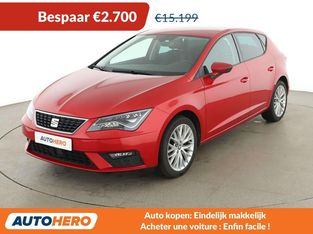 SEAT Leon 1.0 TSI Style (bj 2021), Auto's, Voorwielaandrijving, Gebruikt, Euro 6, Alcantara