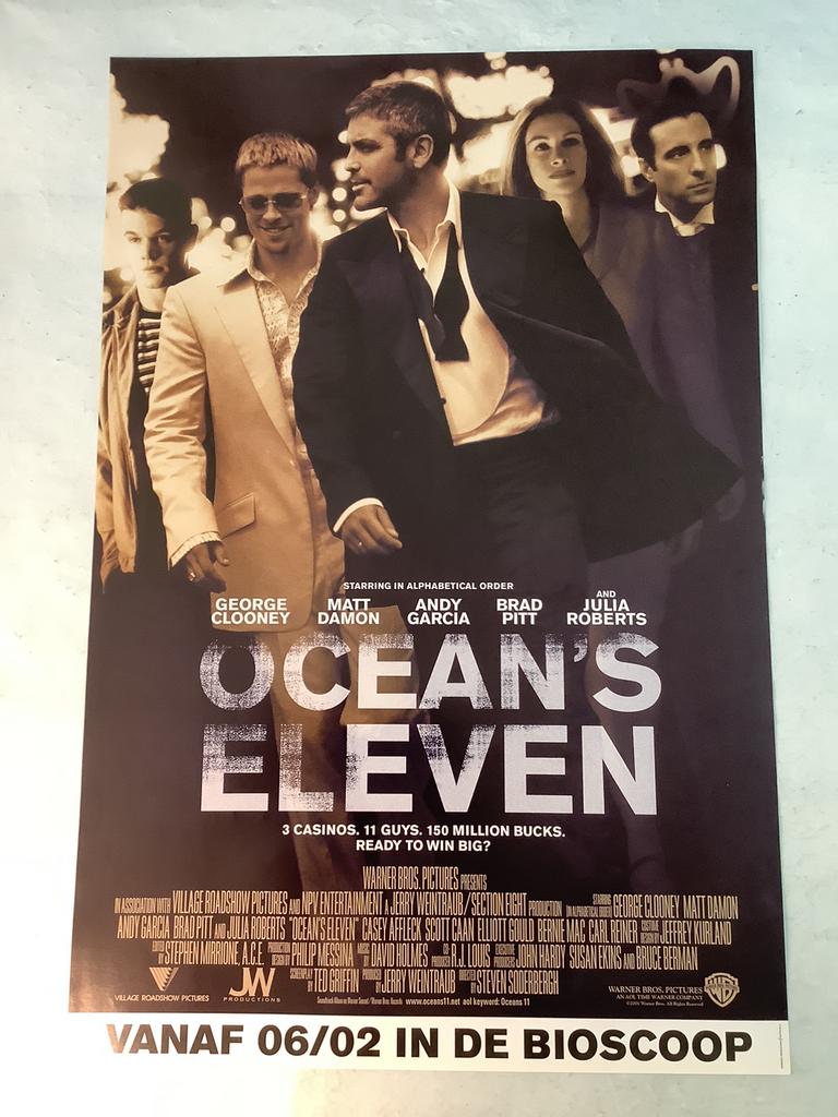 OCEAN,S ELEVEN   filmposter   40-60 cm, Verzamelen, Posters, Ophalen of Verzenden