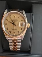 Rolex oyster perpetual datejust champagne 16233 1991 18kgoud, Handtassen en Accessoires, Horloges | Heren, Ophalen, Goud, Goud