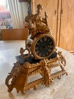 Antieke Franse pendule met beeld Jullien A Paris, Enlèvement