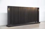 Dubbele draaipoort – Thermowood Zwart Geborsteld, Neuf, 200 cm ou plus, Portail battant, Bois