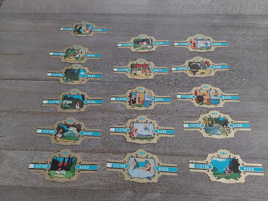 grote sigarenbandjes Victor Hugo -  "Roodkapje", Ophalen, Zo goed als nieuw, Sigarenbandjes