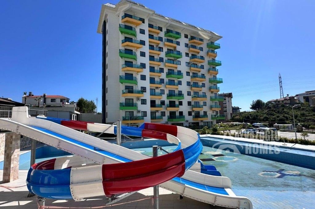 Appartement 1+1 à Avsallar avec vue mer et montagne, Immo, Étranger, Ville, 48 m², Turquie, 2 pièces